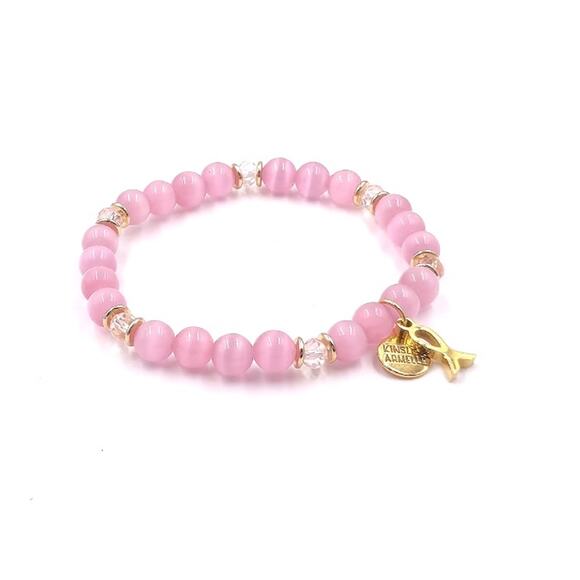 RETAIL $35*Kinsley Armelle Awareness Collection Pink Bracelet* Breast Cancer - Picture 1 of 2
